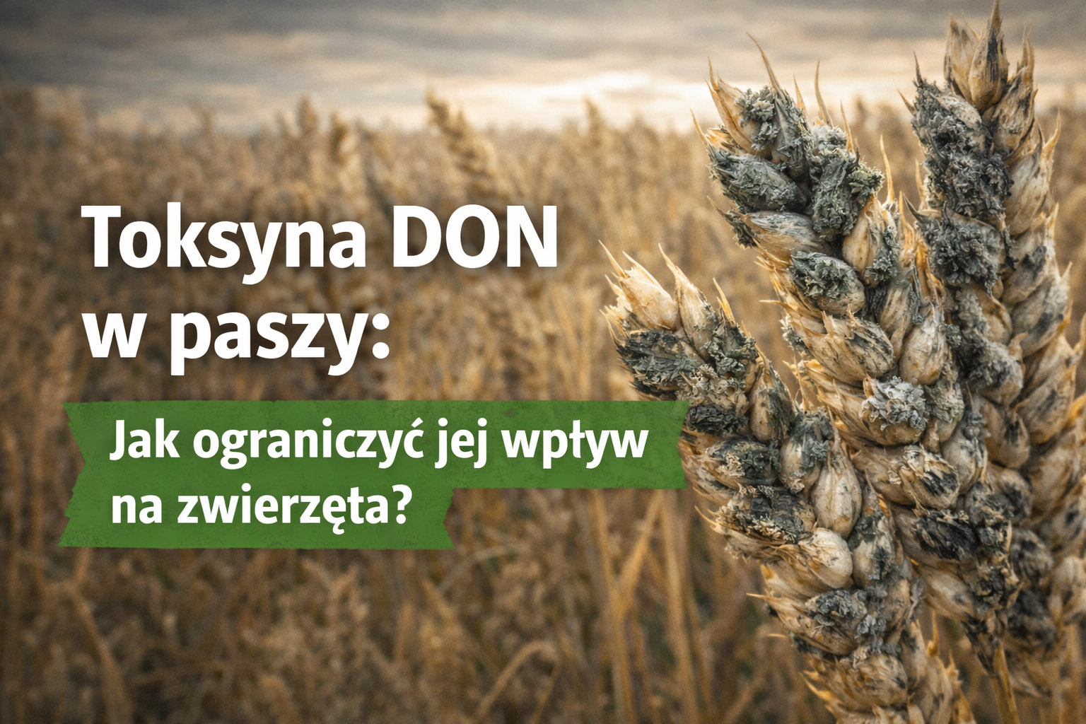 DON – ukryta toksyna w paszy. Jak ograniczyć jej wpływ na zwierzęta?