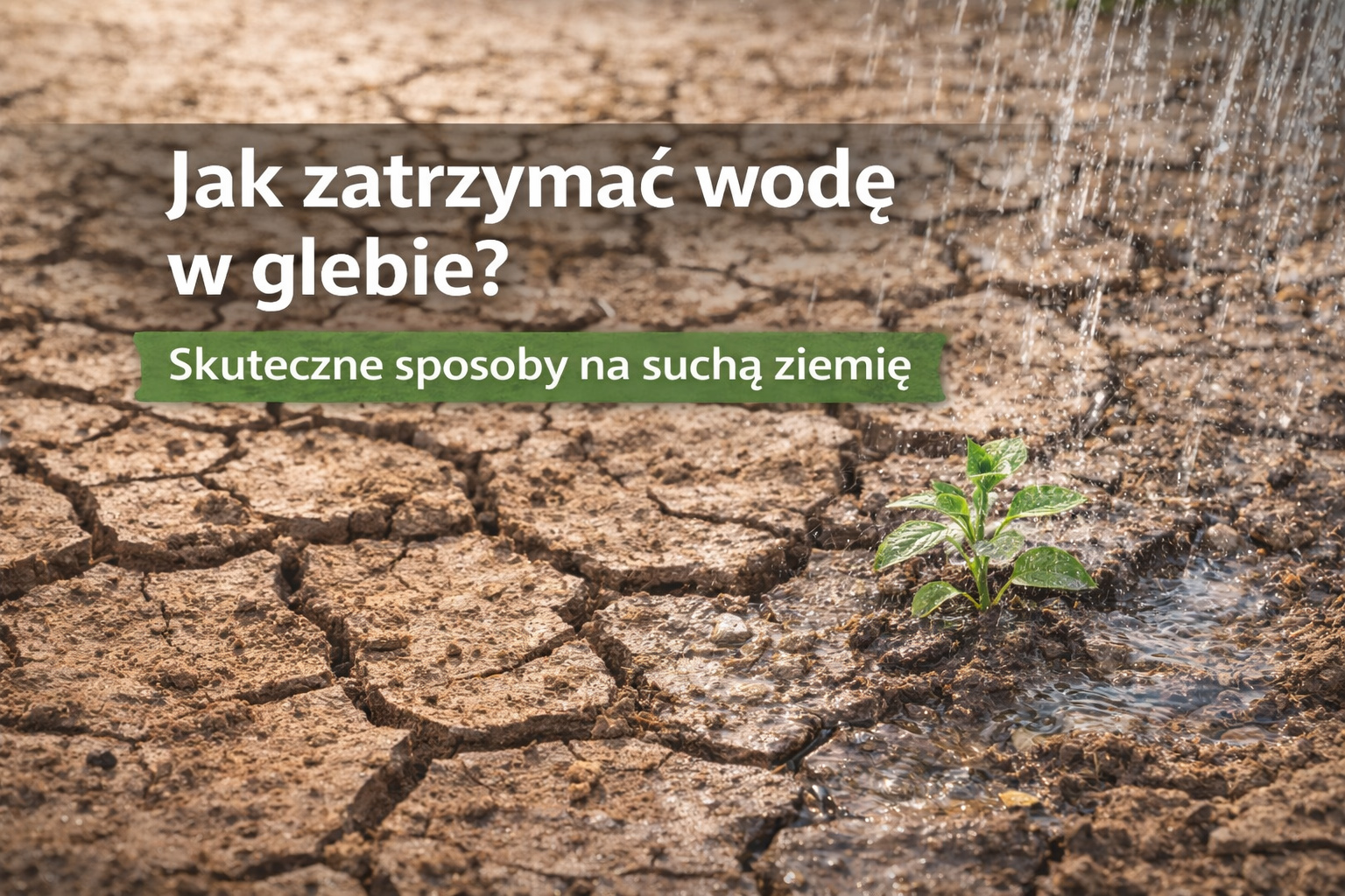 Jak zatrzymać wodę w glebie? Skuteczne sposoby na suchą ziemię