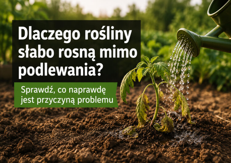 Dlaczego rośliny słabo rosną mimo podlewania?