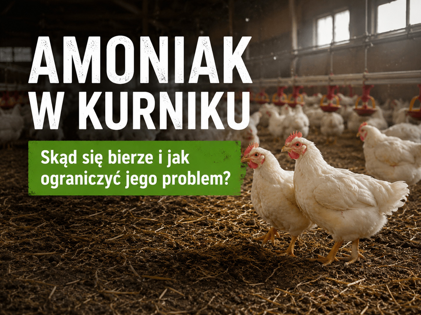 Amoniak w kurniku – skąd się bierze i jak ograniczyć jego problem?
