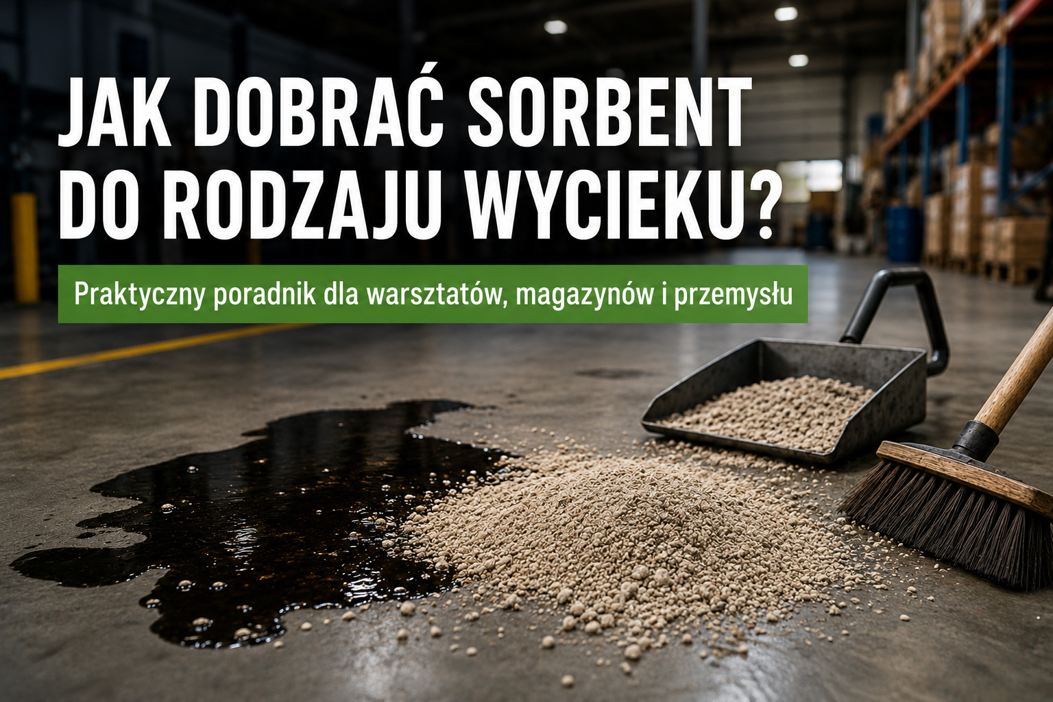 Jak dobrać sorbent do rodzaju wycieku? Praktyczny poradnik dla warsztatów, magazynów i przemysłu