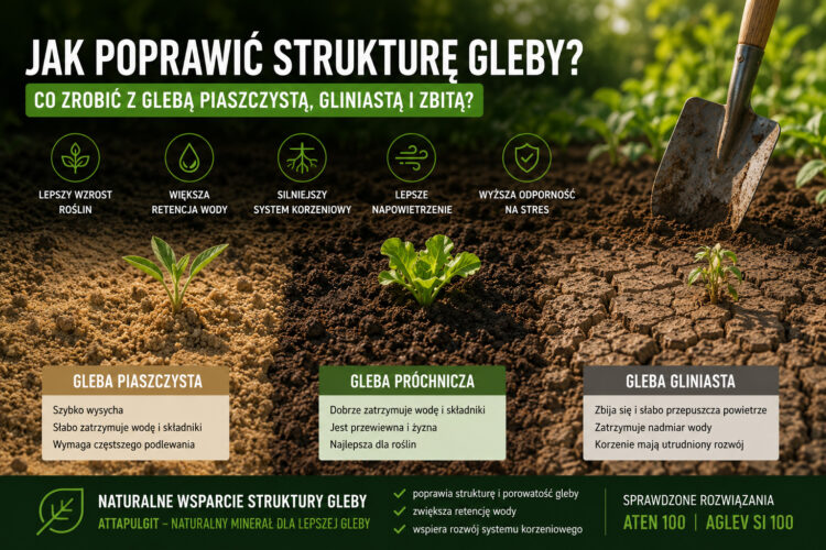 Jak poprawić strukturę gleby? Co zrobić z glebą piaszczystą, gliniastą i zbitą?